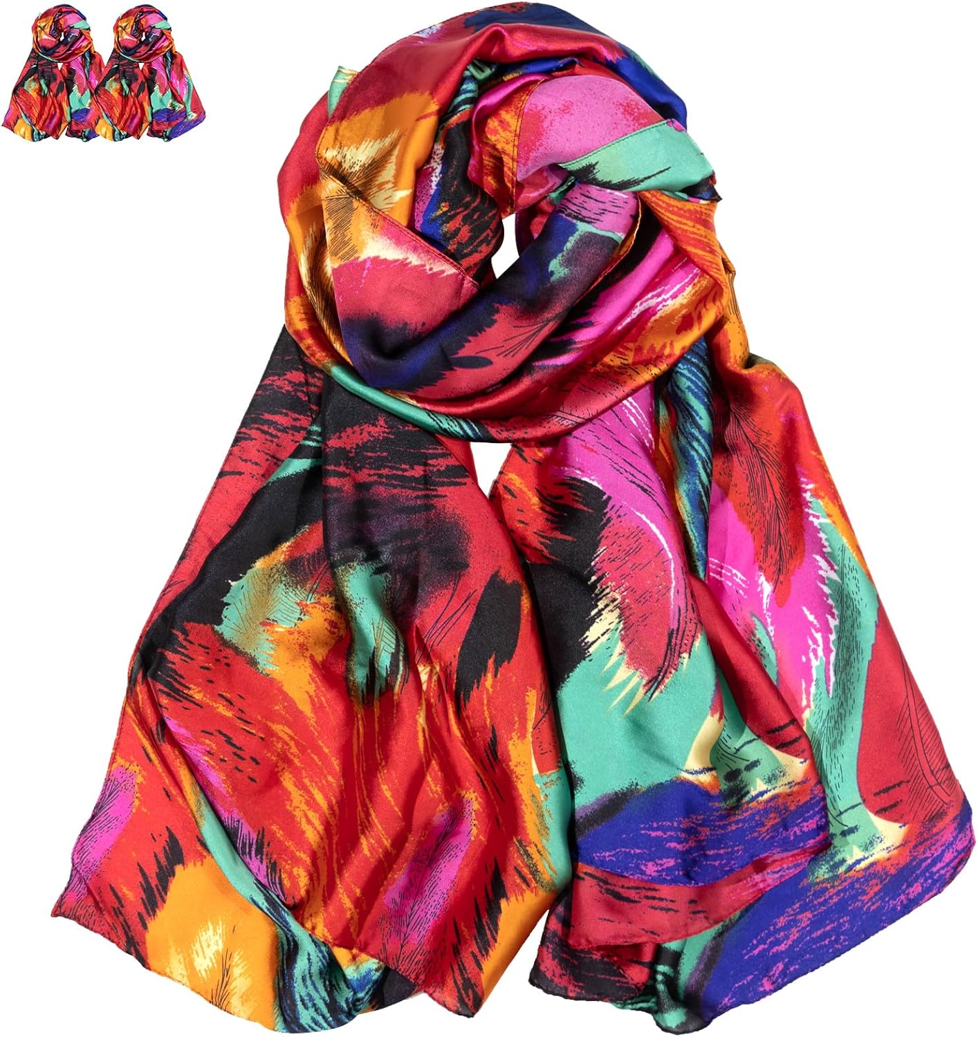 Radiant Forest Silk Scarf