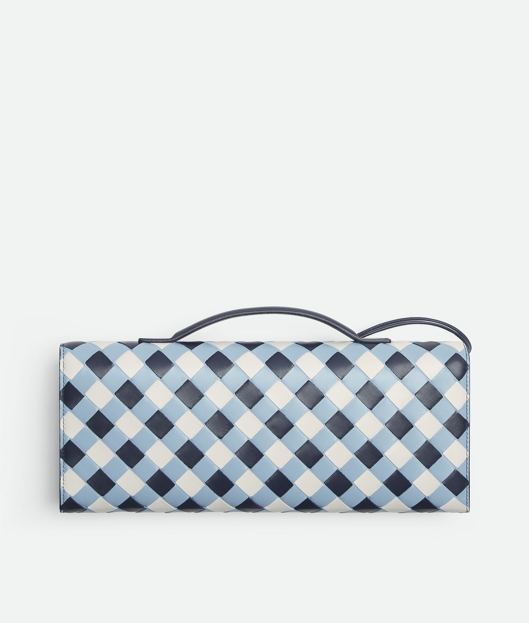 Andrea Vegan Leather Bag (Navy Check)