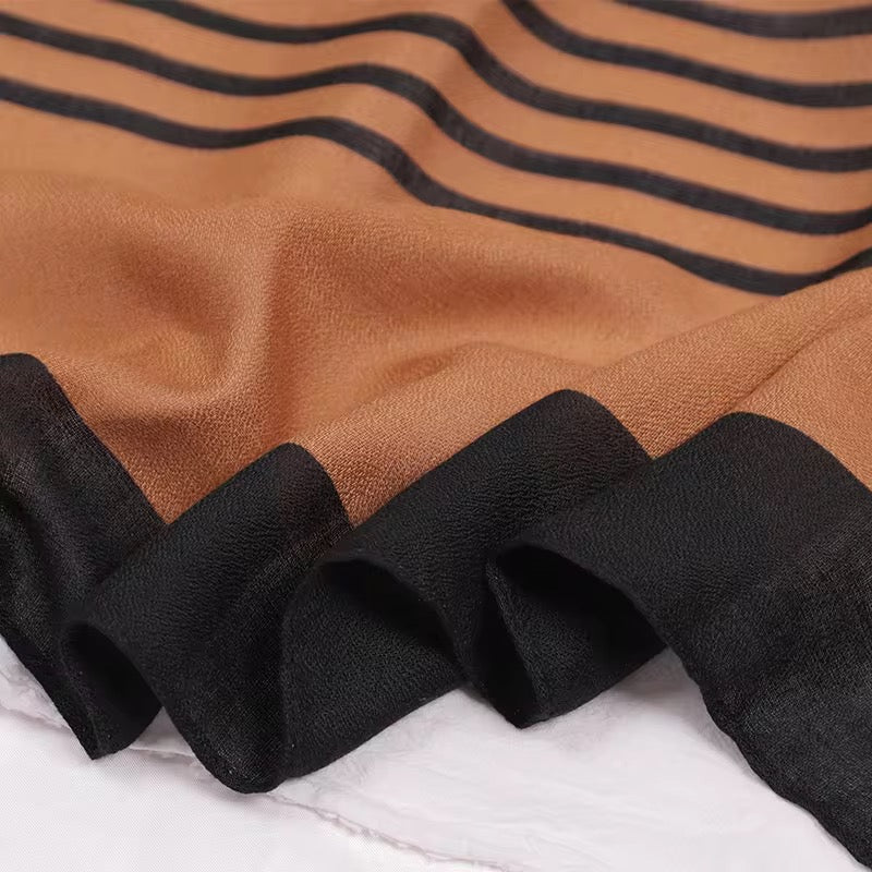 Caramel Matrix Cotton Stole