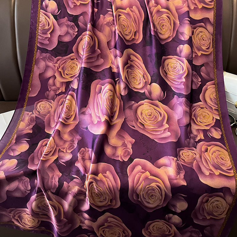 Lavender Blooms Silk Stole