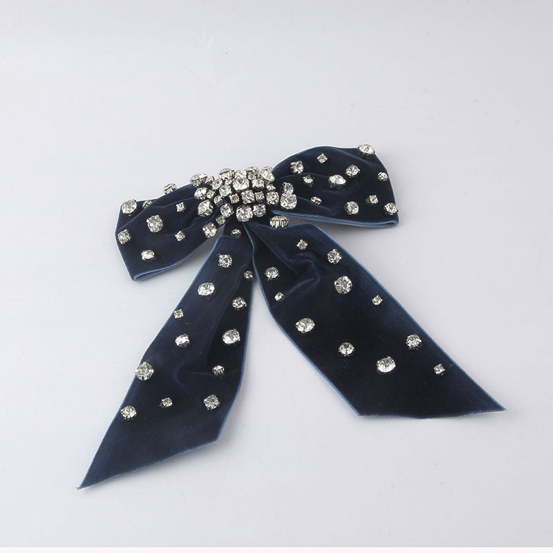 Bow Velvet Hair Clip (Black)