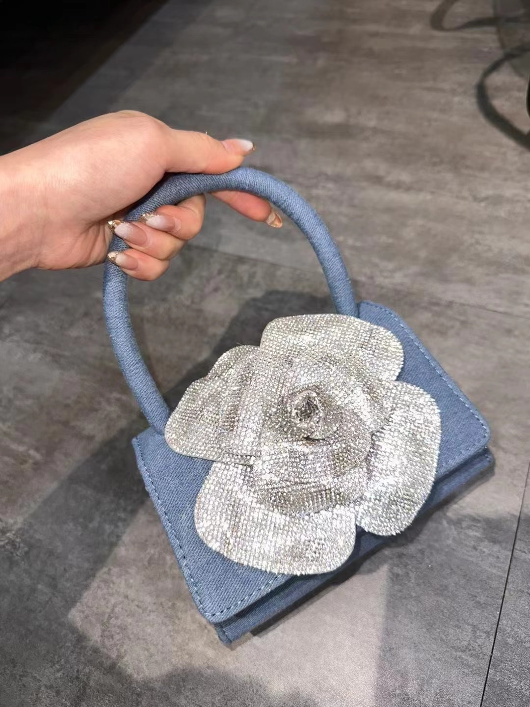 Rosier Evening Bag (Denim)