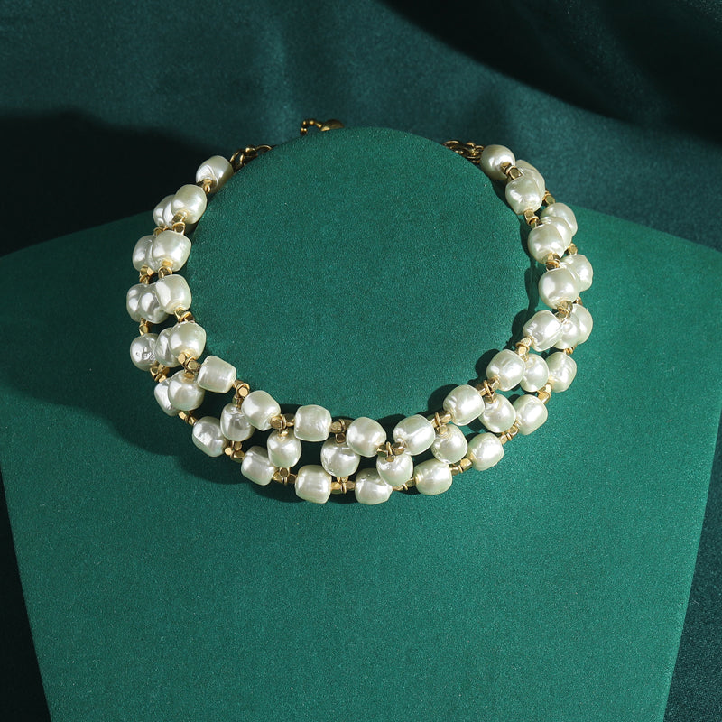 Marabella Baroque Pearl Antique Necklace