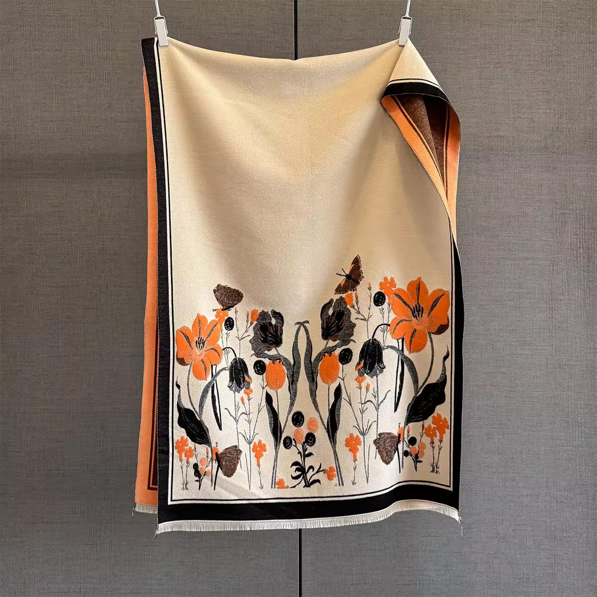 Flower In Paradise Winter Shawl