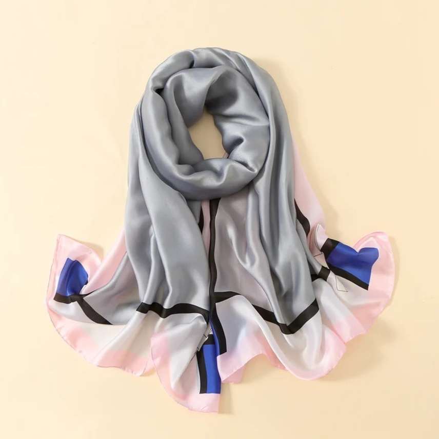Grey Truffle Silk Stole