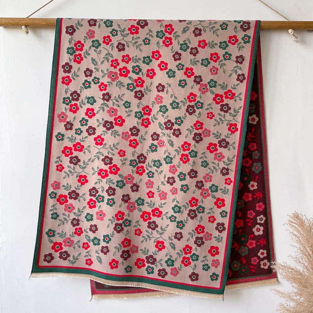 Petal Enchantment Winter Shawl