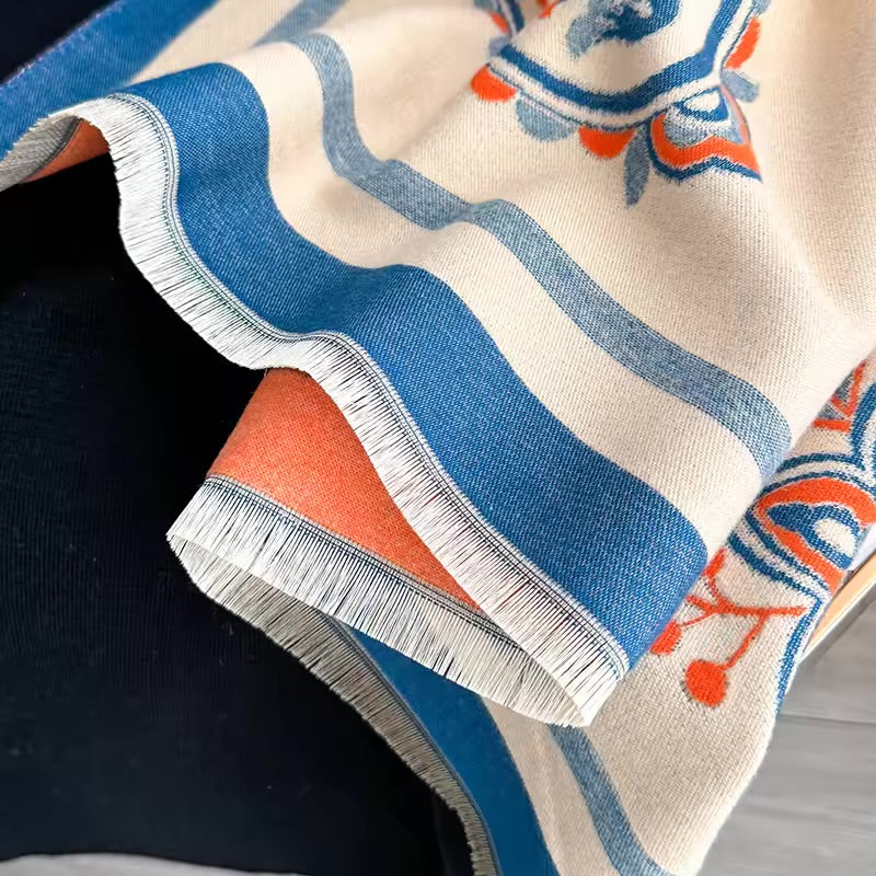 Floral Veil Shawl