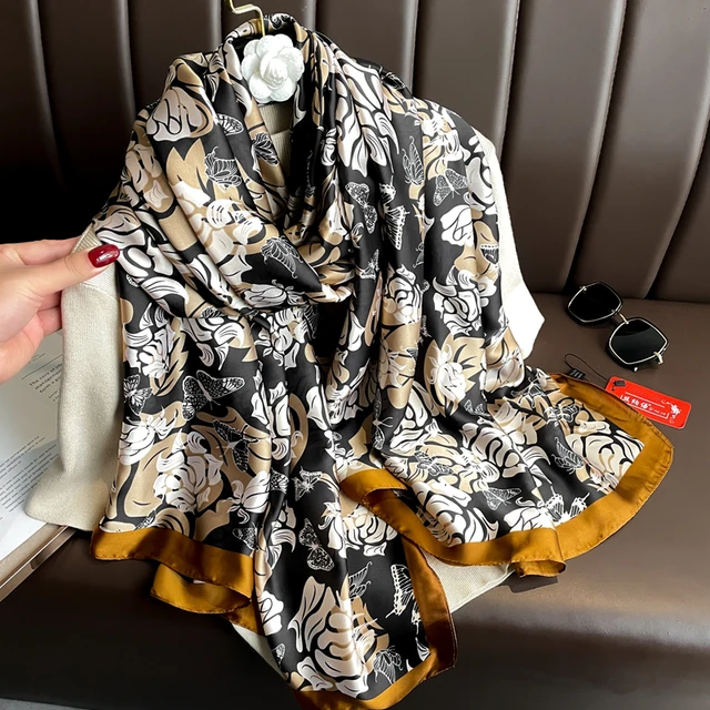 Midnight Granite silk stole