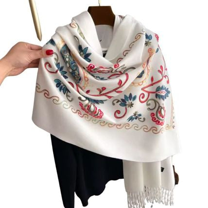 Clarion Snow Rich Pashmina Shawl