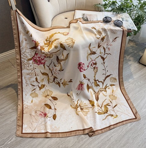 Flur Silk Scarf (90x90cms)
