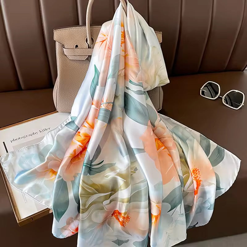 Winter Garden Silk Scarf