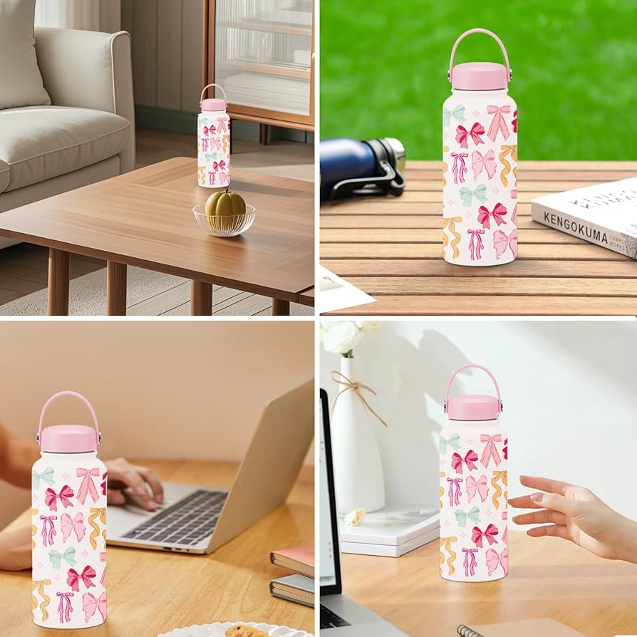 Fluttera Stainless Steel Bottle with Thermos Lid (1000ml)