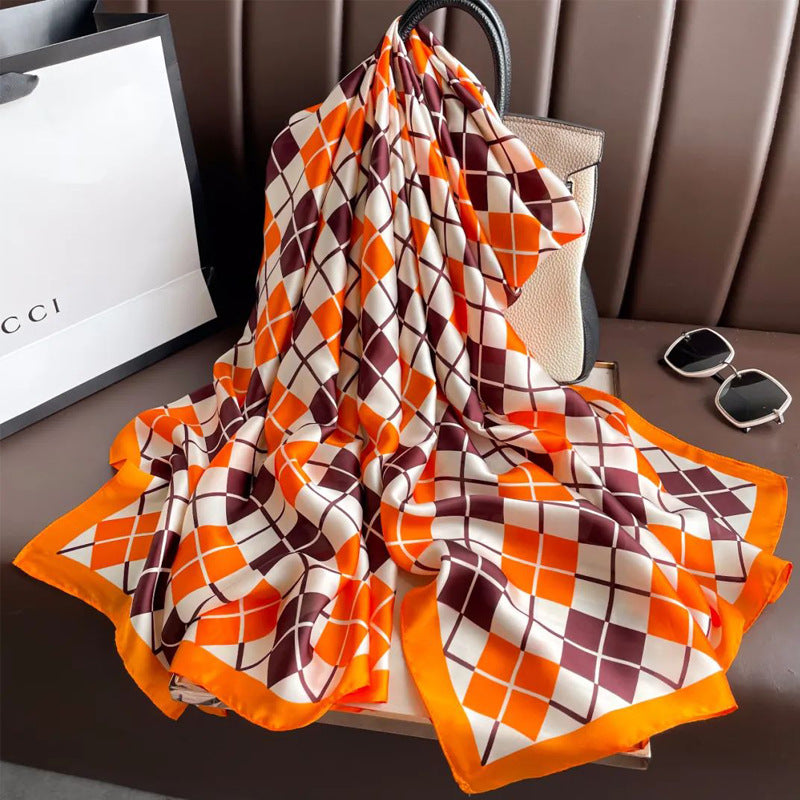 Orange Box Silk Stole