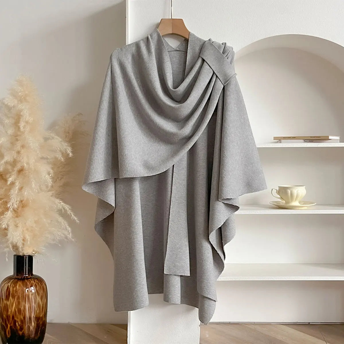Kaven Grey Poncho