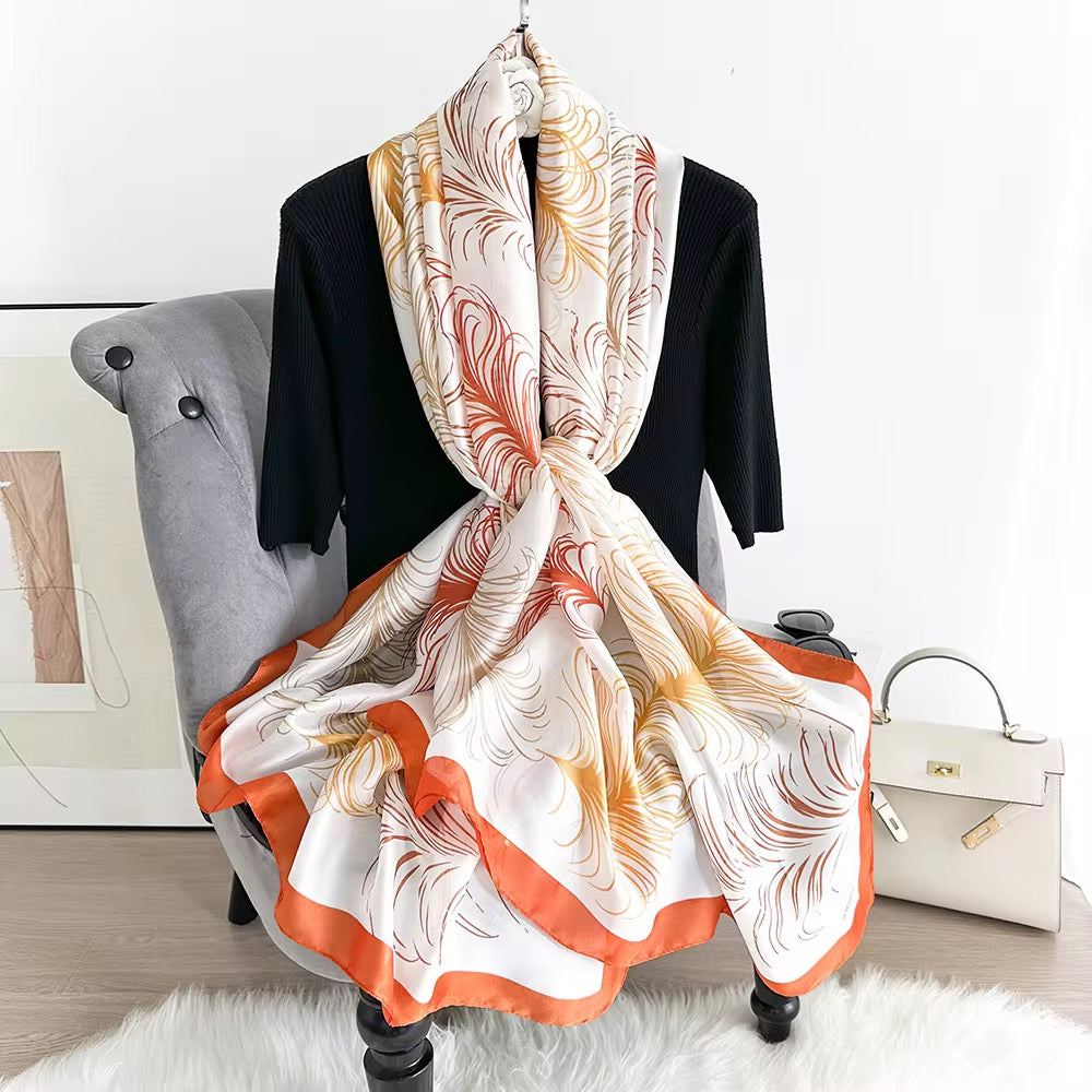 Festive Garnet Silk Stole