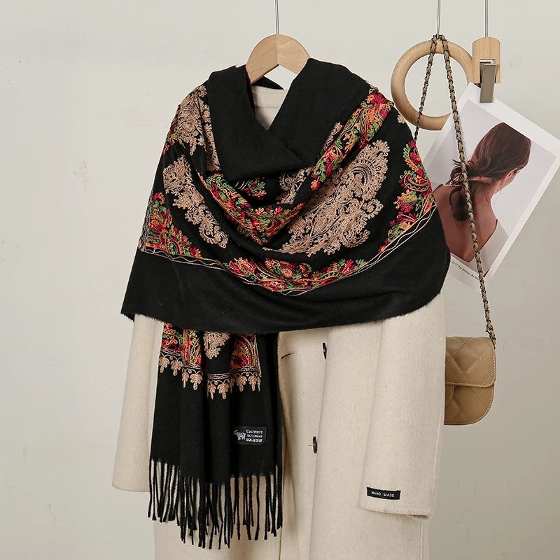 Regentia Raven Rich Pashmina Shawl