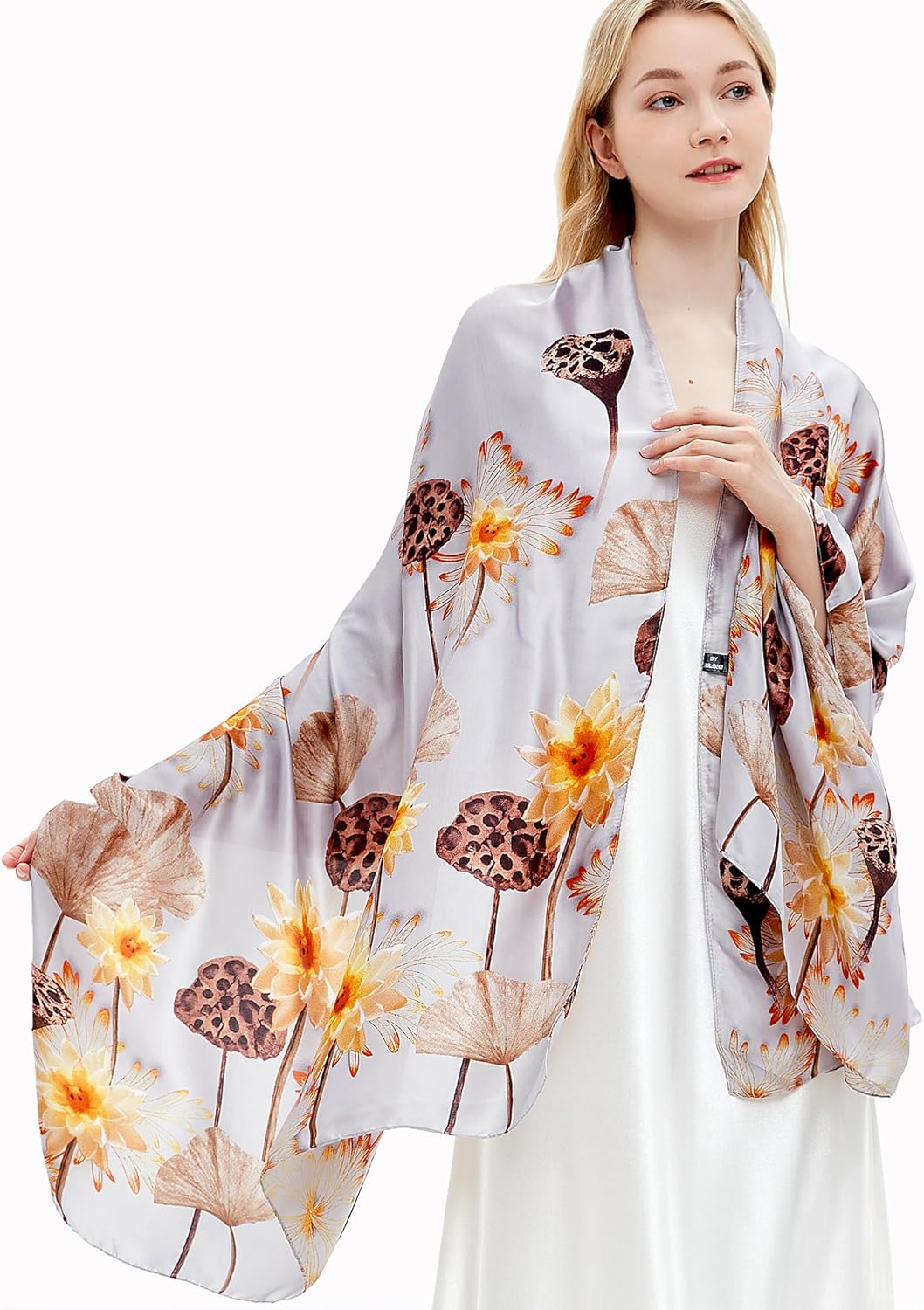 Golden Wood Silk Stole