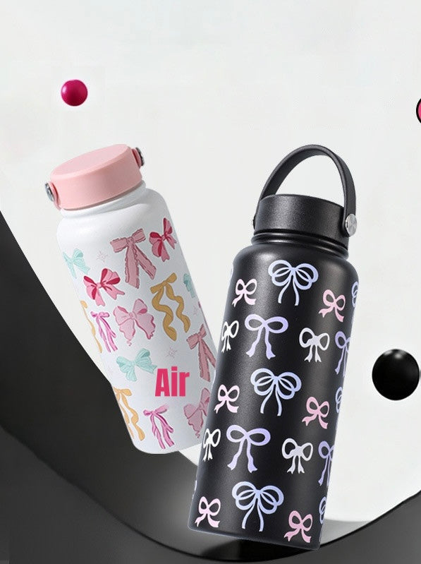 Bella Bow Stainless Steel Bottle with Thermos Lid (1000ml)