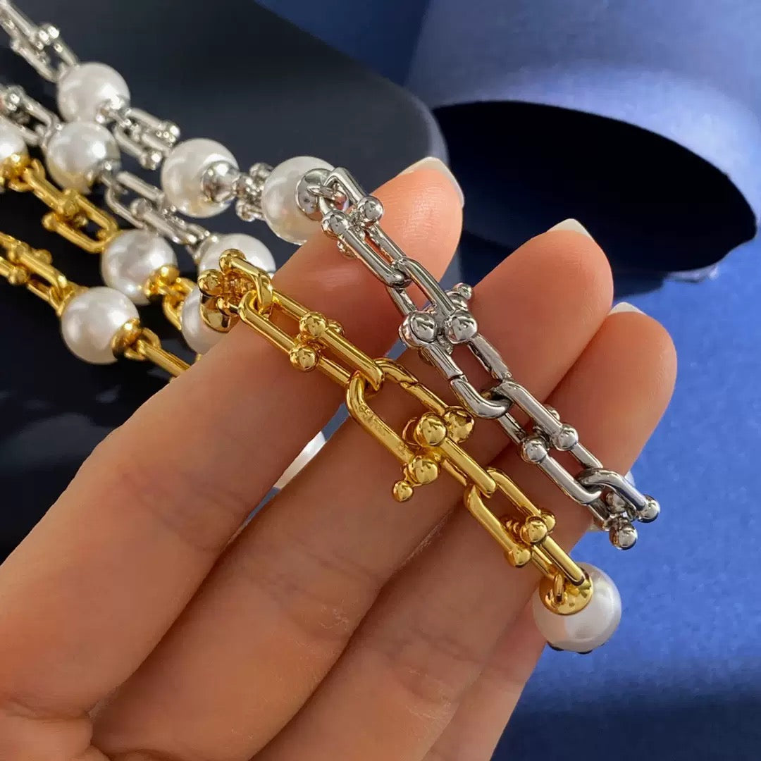 Nerisse Pearl Link Necklace