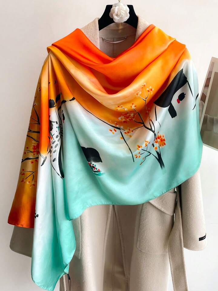 Vibrant Glow Silk Stole