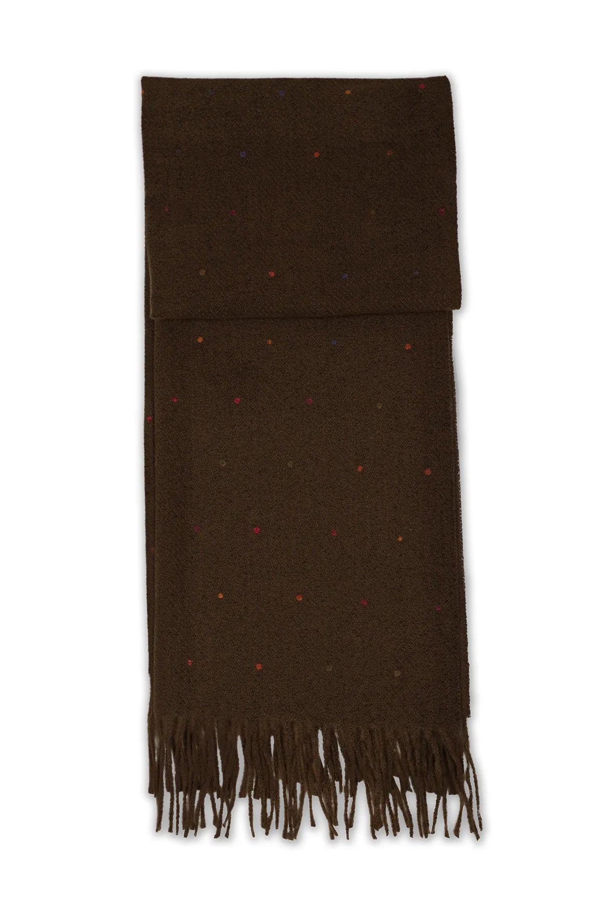 Stardot Winter Shawl (Cocoa)