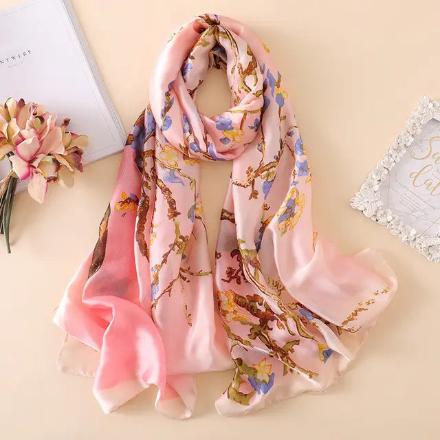 Peony Silk Stole