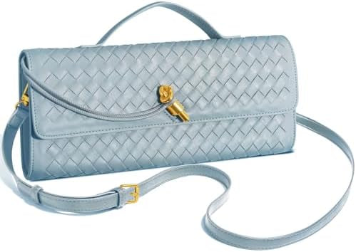 Andrea Vegan Leather Bag (Light Blue)