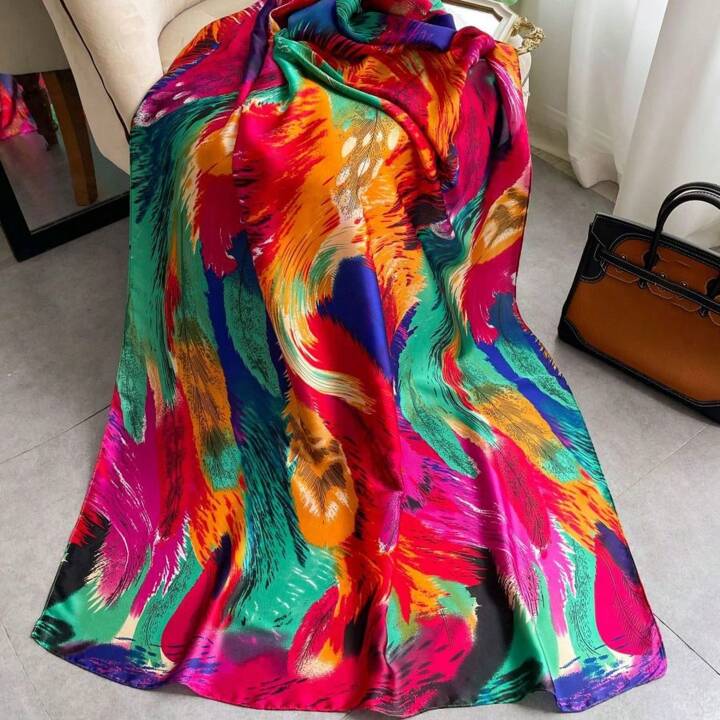 Radiant Forest Silk Scarf