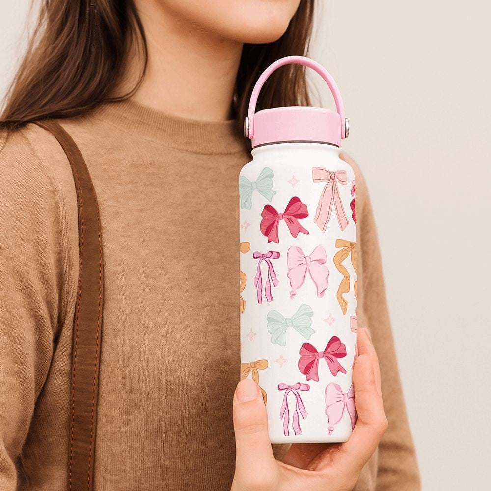 Fluttera Stainless Steel Bottle with Thermos Lid (1000ml)