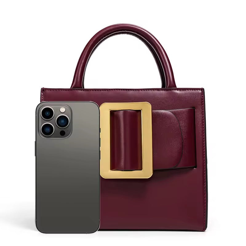 Mirelle Vegan Leather Handbag (Wine)