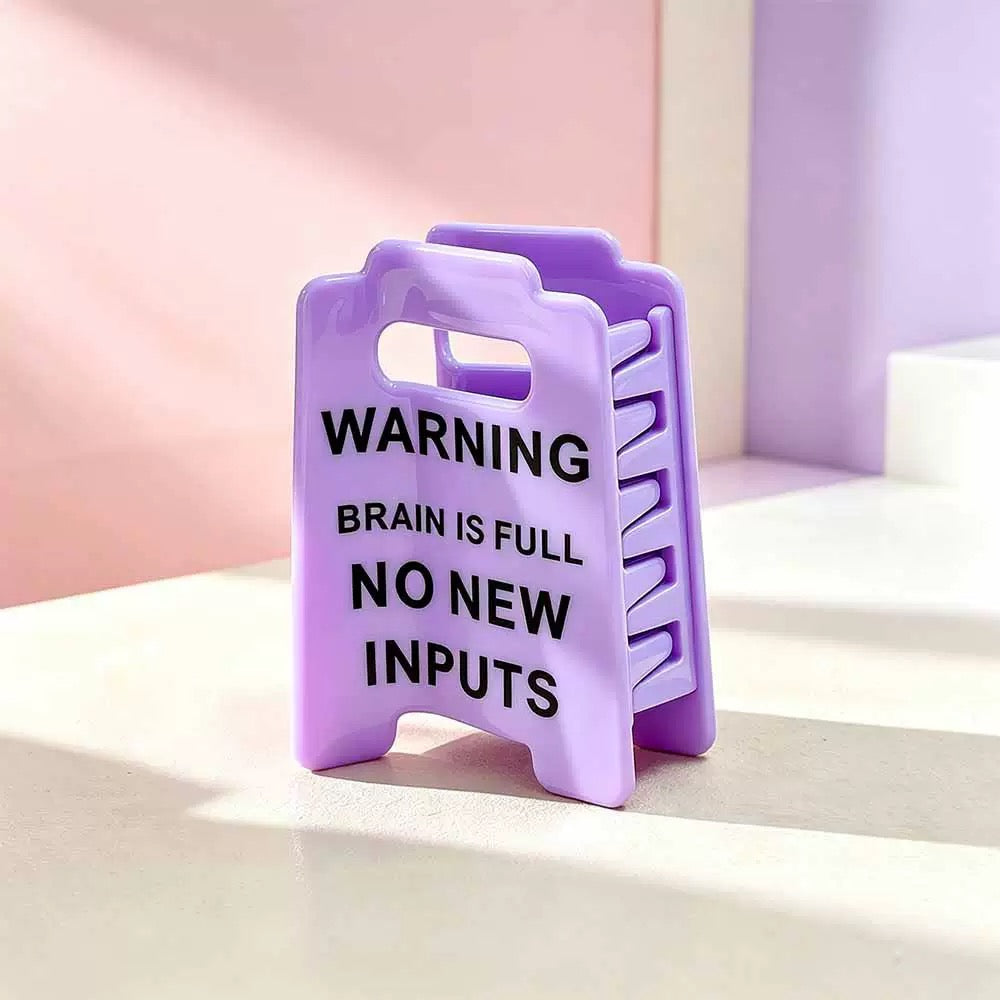 Warning Claw Clip