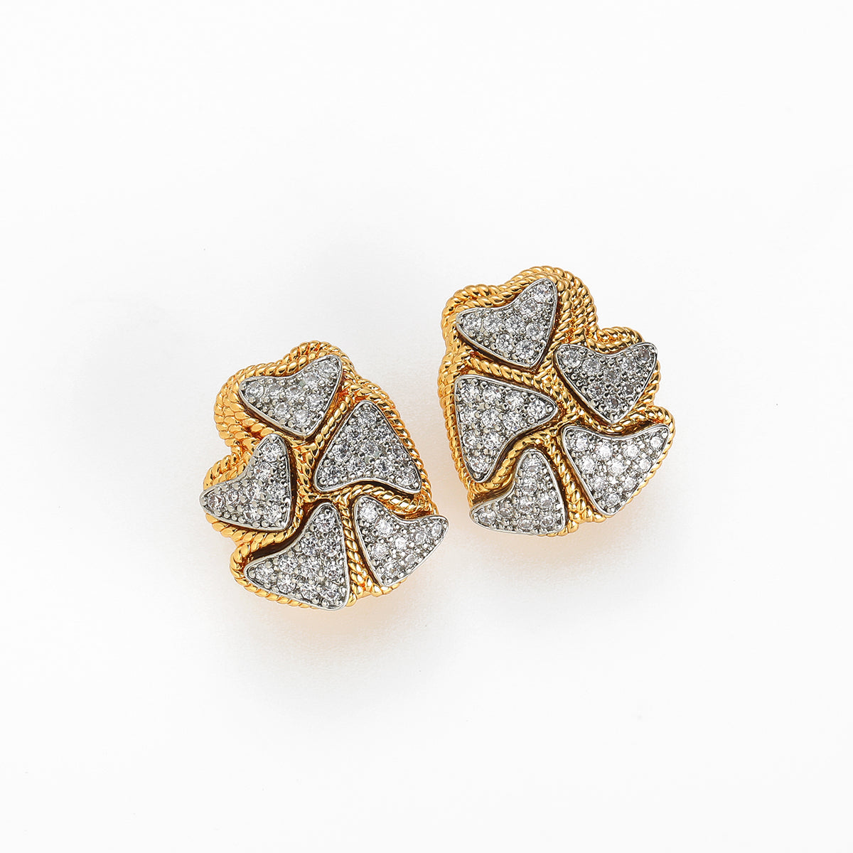 Warm Honey Heart Antique Earrings