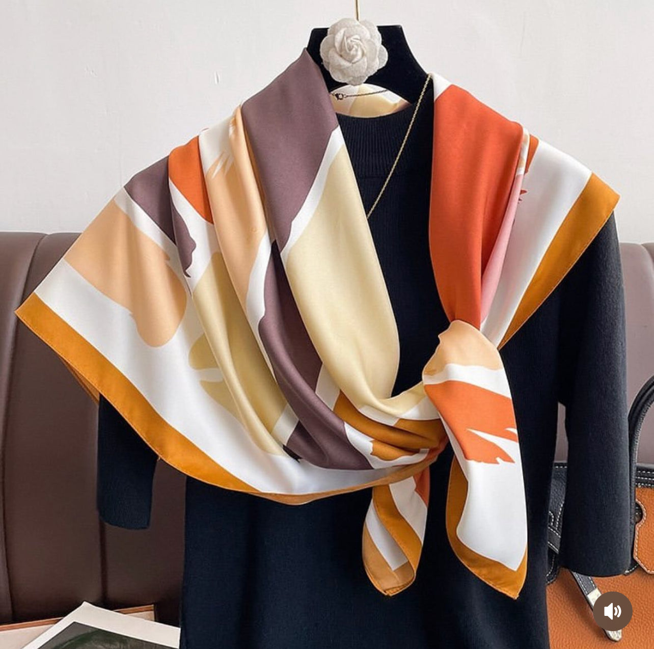 Dira Silk Scarf (90x90cms)