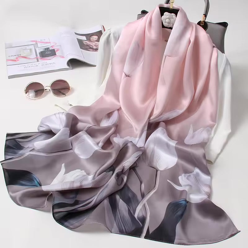 Dusky Bloom Silk Stole