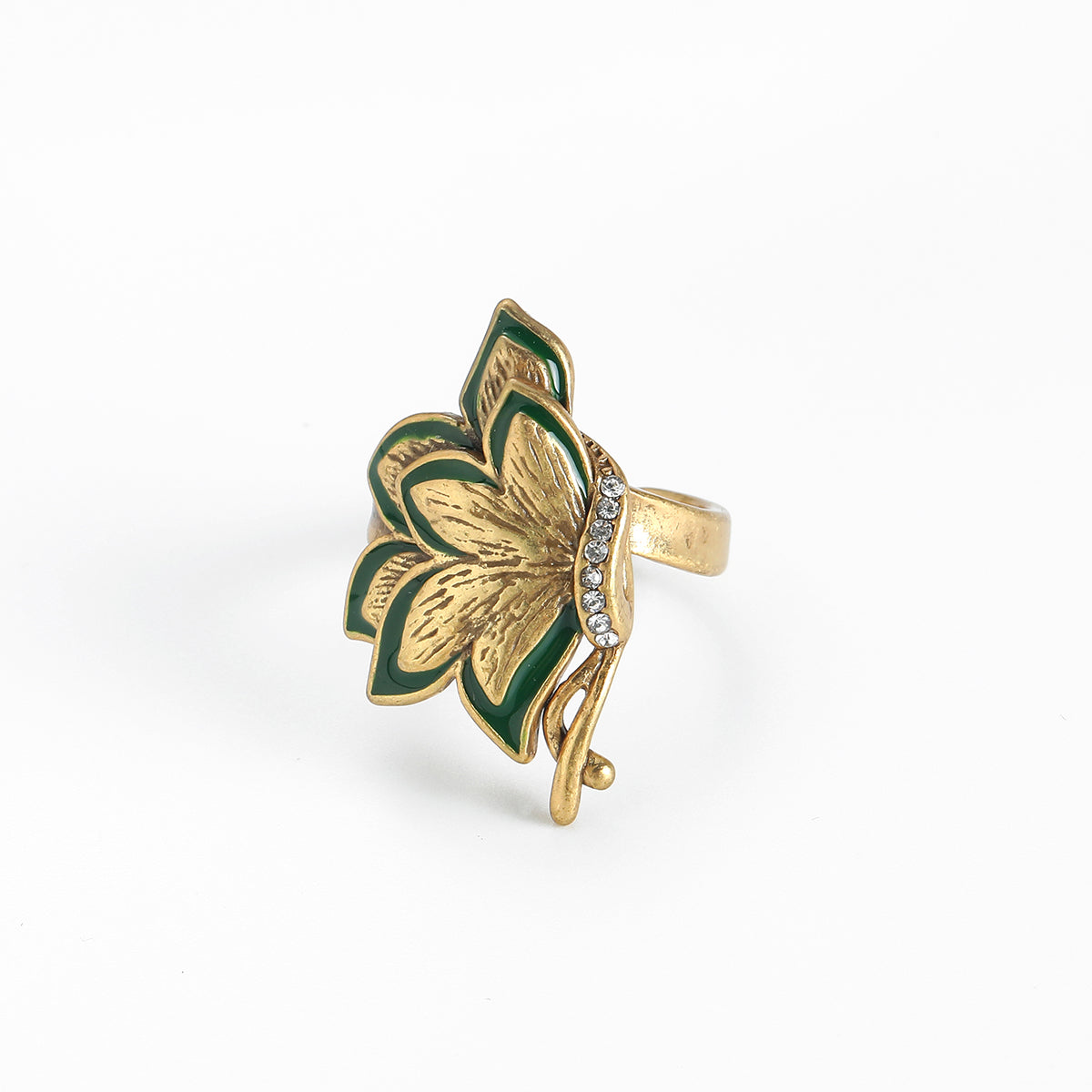 Butterfly Cresent Antique Ring