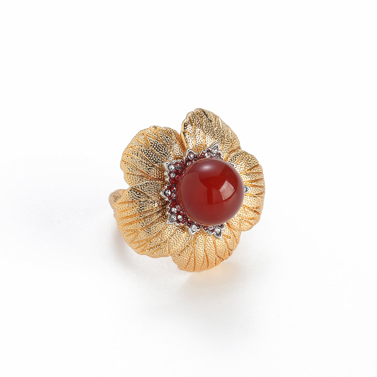Ruby Garden Antique Ring