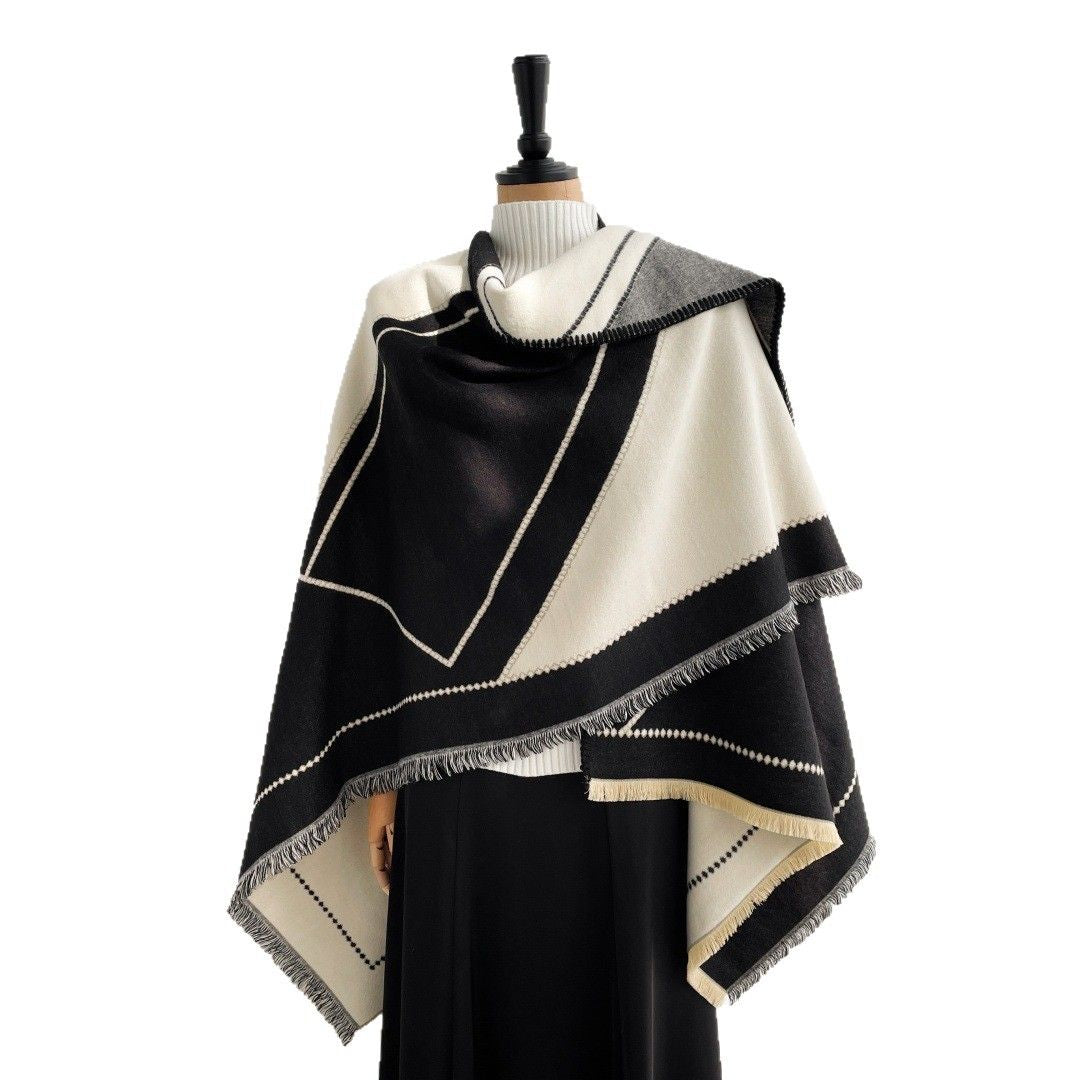 Moon Stripe Poncho