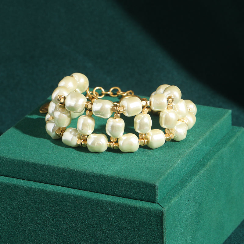 Marabella Baroque Pearl Antique Bracelet