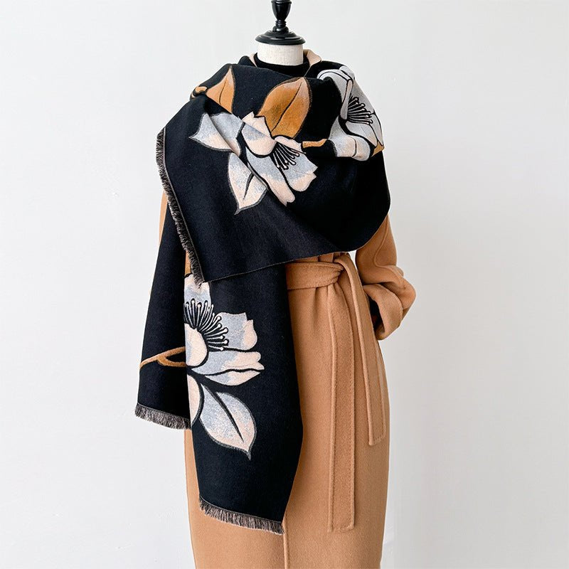 Graphite Garden Shawl