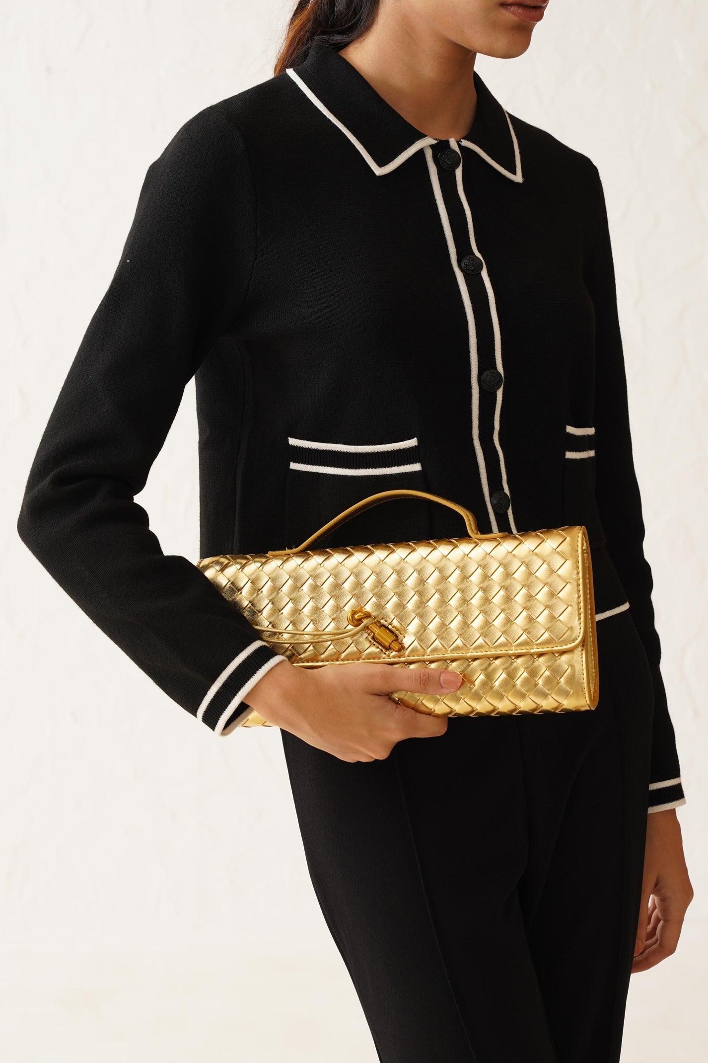 Andrea Vegan Leather Bag (Gold)