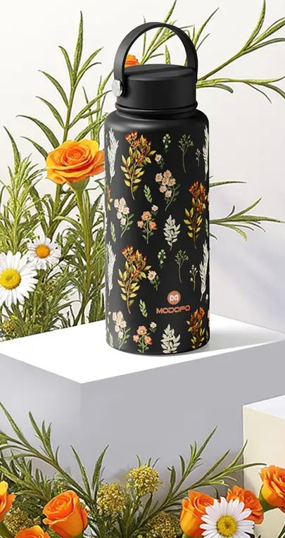 Nyra Stainless Steel Bottle with Thermos Lid (1000ml)