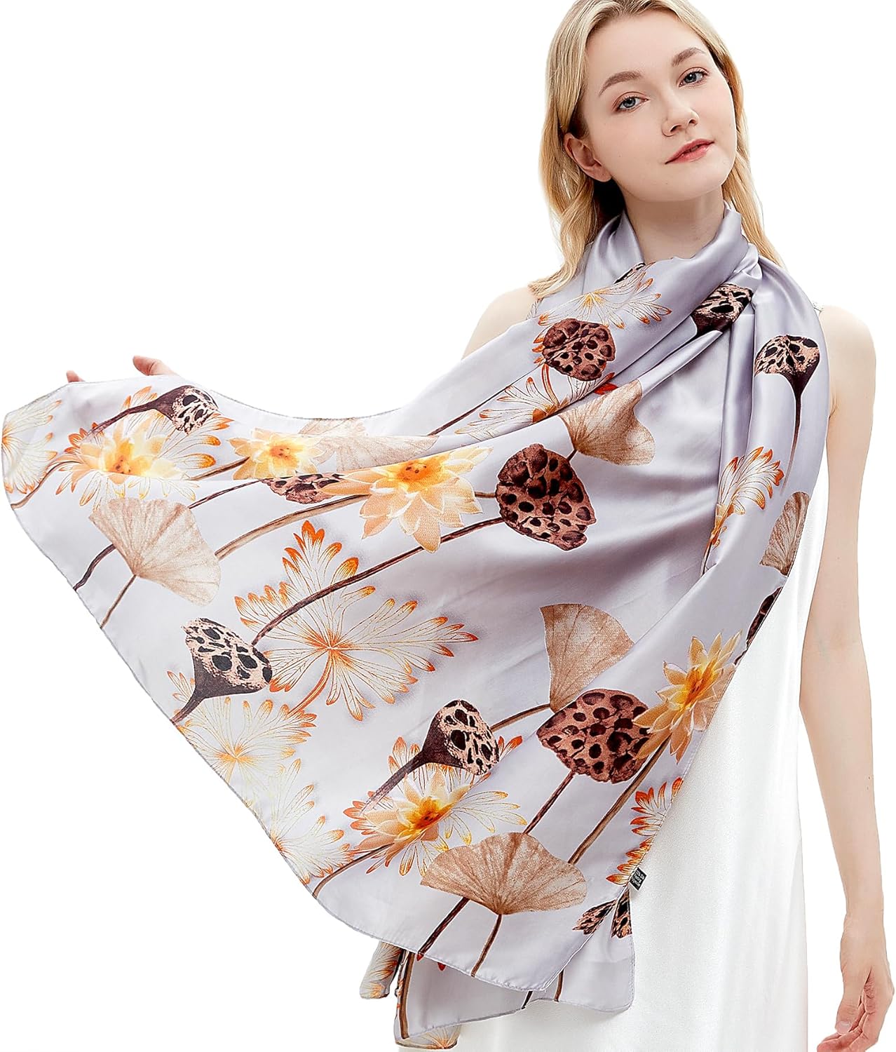 Golden Wood Silk Stole