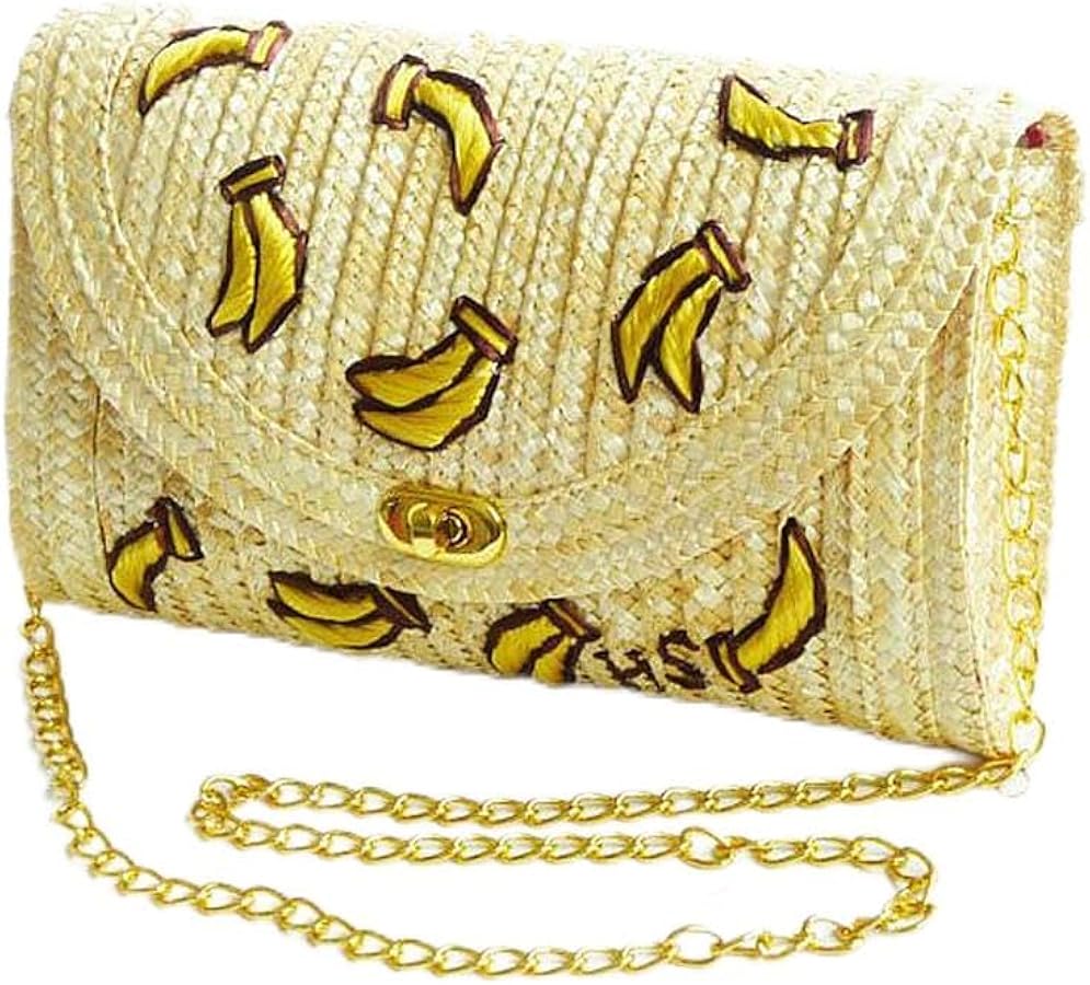 Banana Straw Handbag