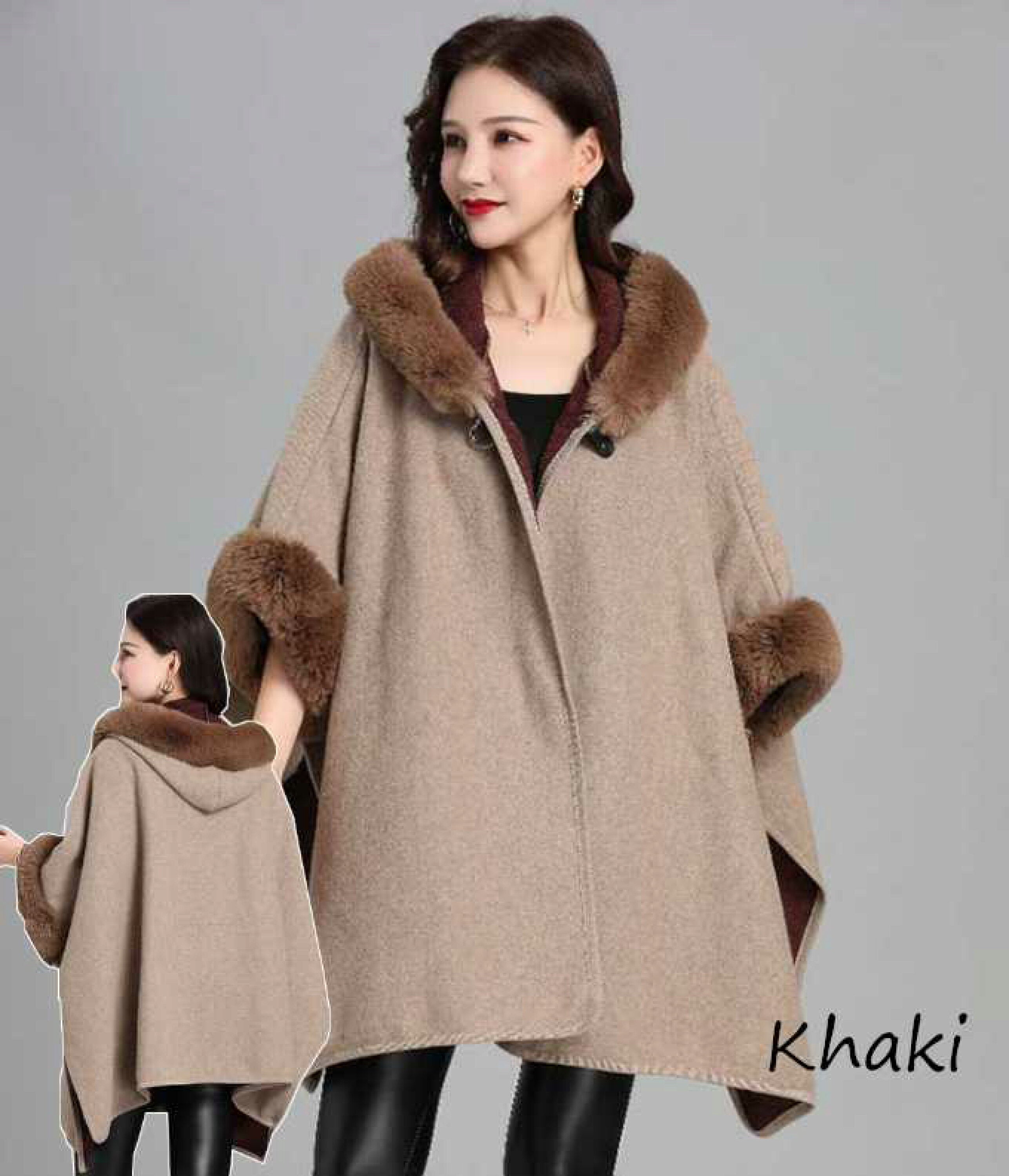 City Poncho (Brown)