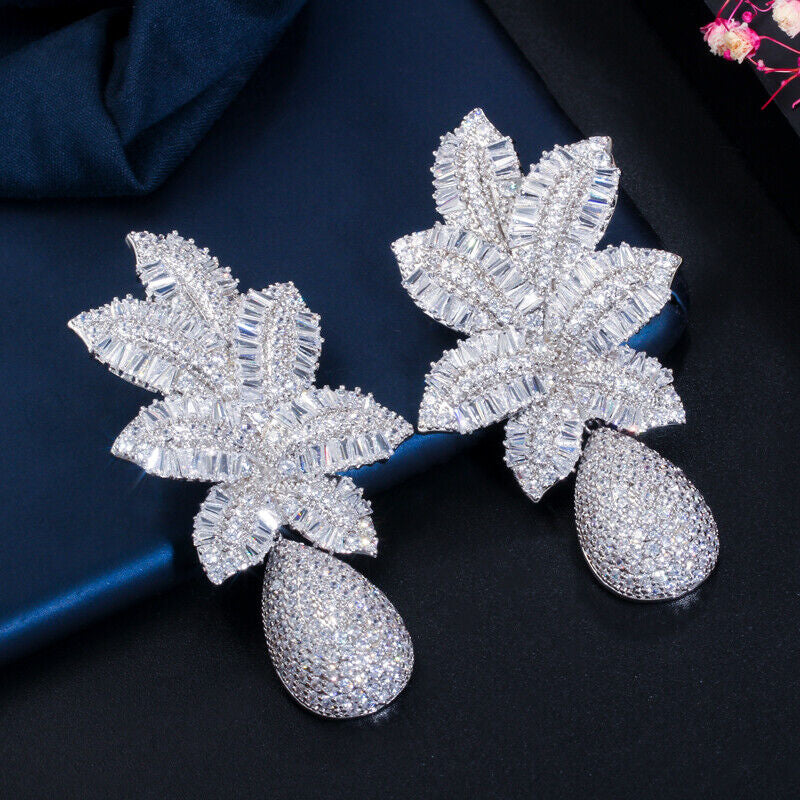Nazrina Zirconia Earrings (Silver)
