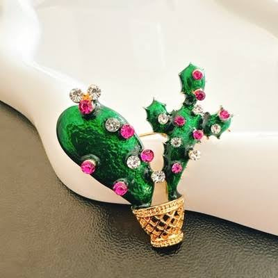 Mini Cactus Brooch