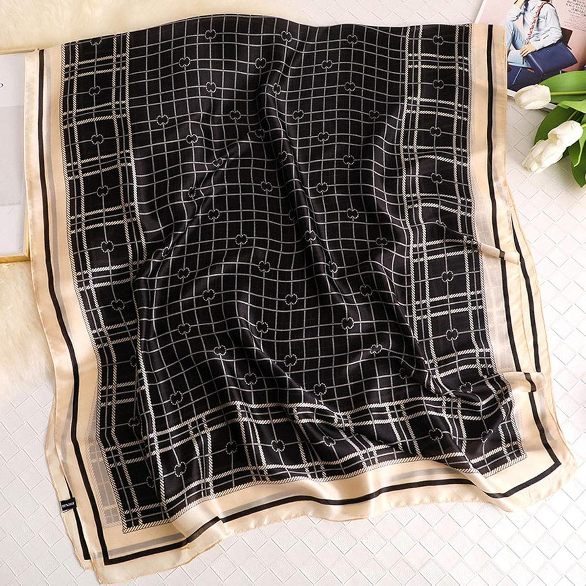 Classic Checks Black stole