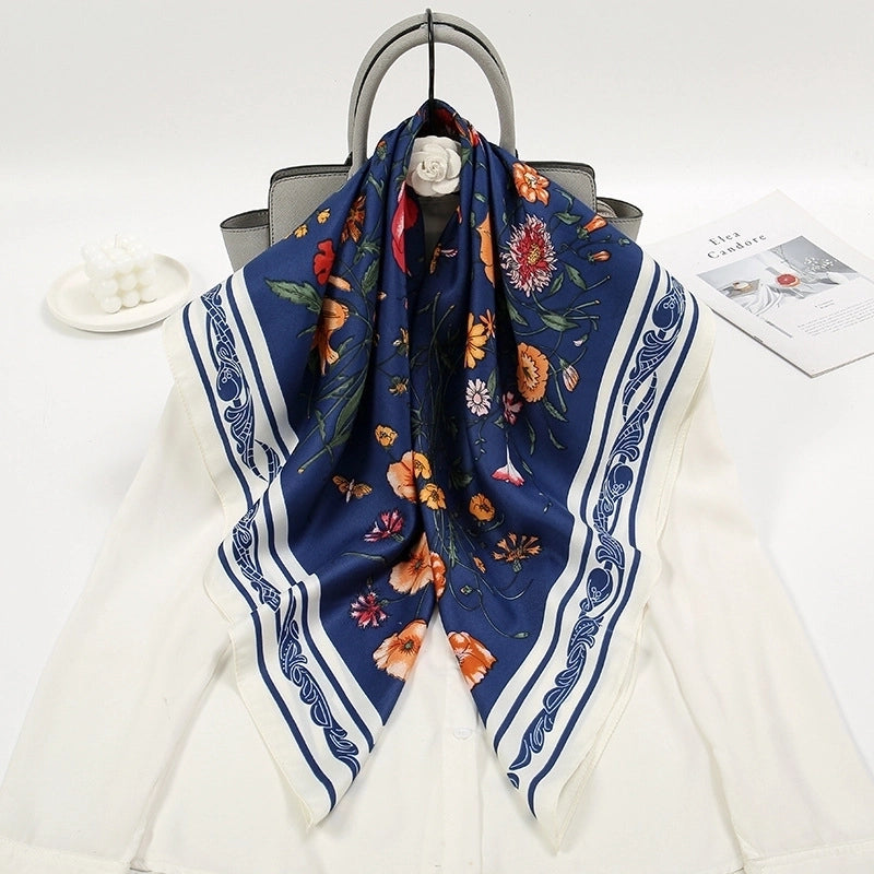 Zari Silk Scarf (90 × 90 cm)