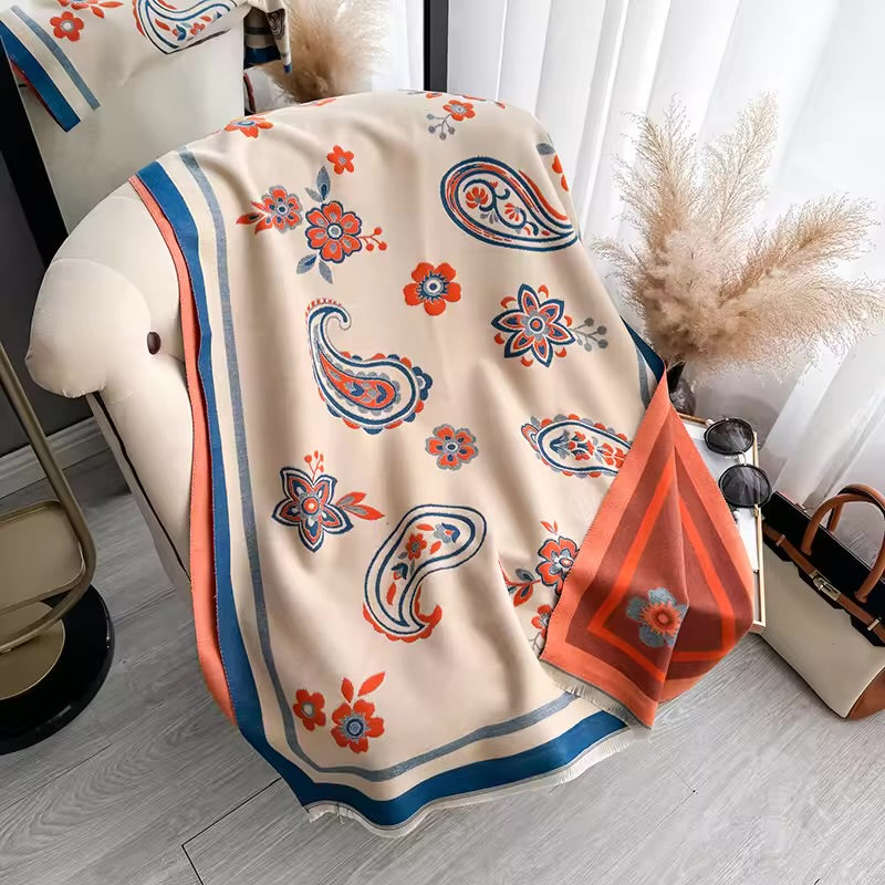 Floral Veil Shawl