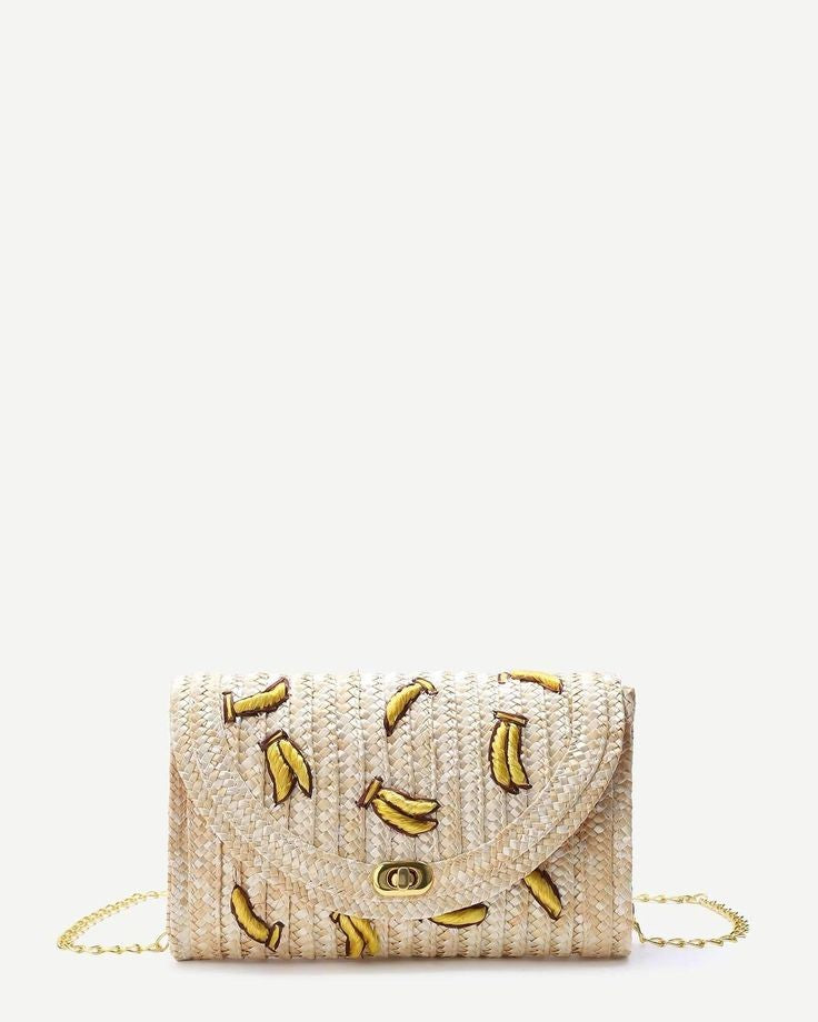 Banana Straw Handbag